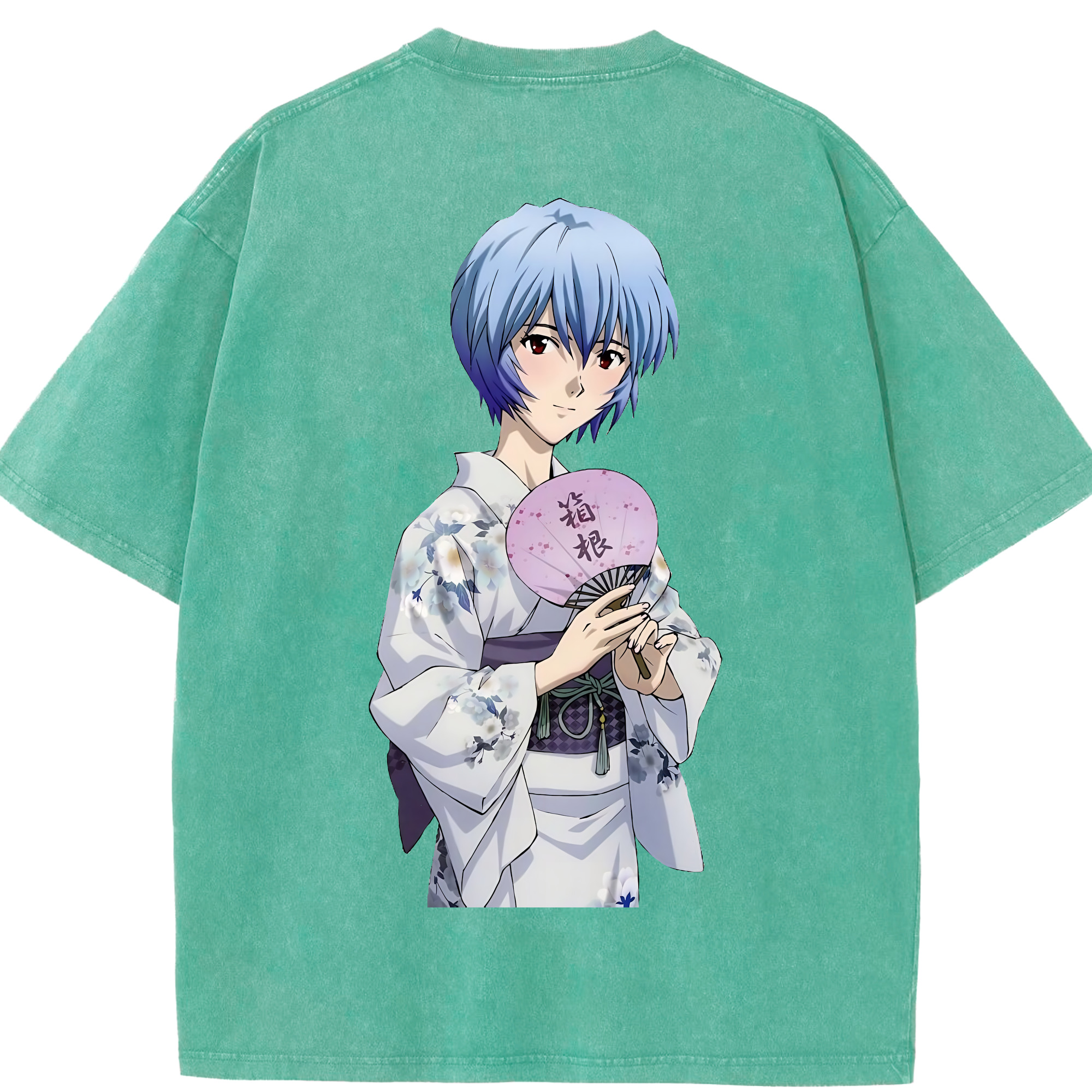 （画像用） EVA 新世紀エヴァンゲリオン 綿100% ヴィンテージ風 半袖Tシャツ（背面プリント）